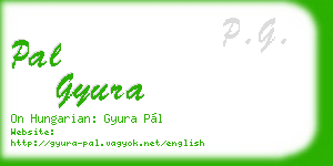 pal gyura business card